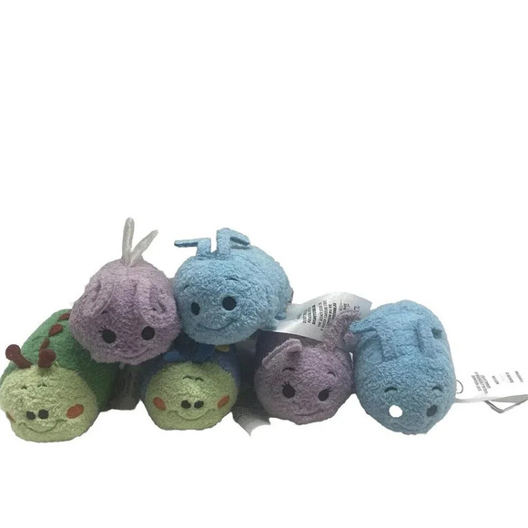 DISNEY TSUM PLUSH SET OF 6 A BUGS LIFE FLIK PRINCESS DOT HEIMLICH RETIRED RARE - Picture 7 of 11